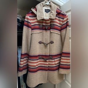 Pendleton women’s wool coat with removable hood
